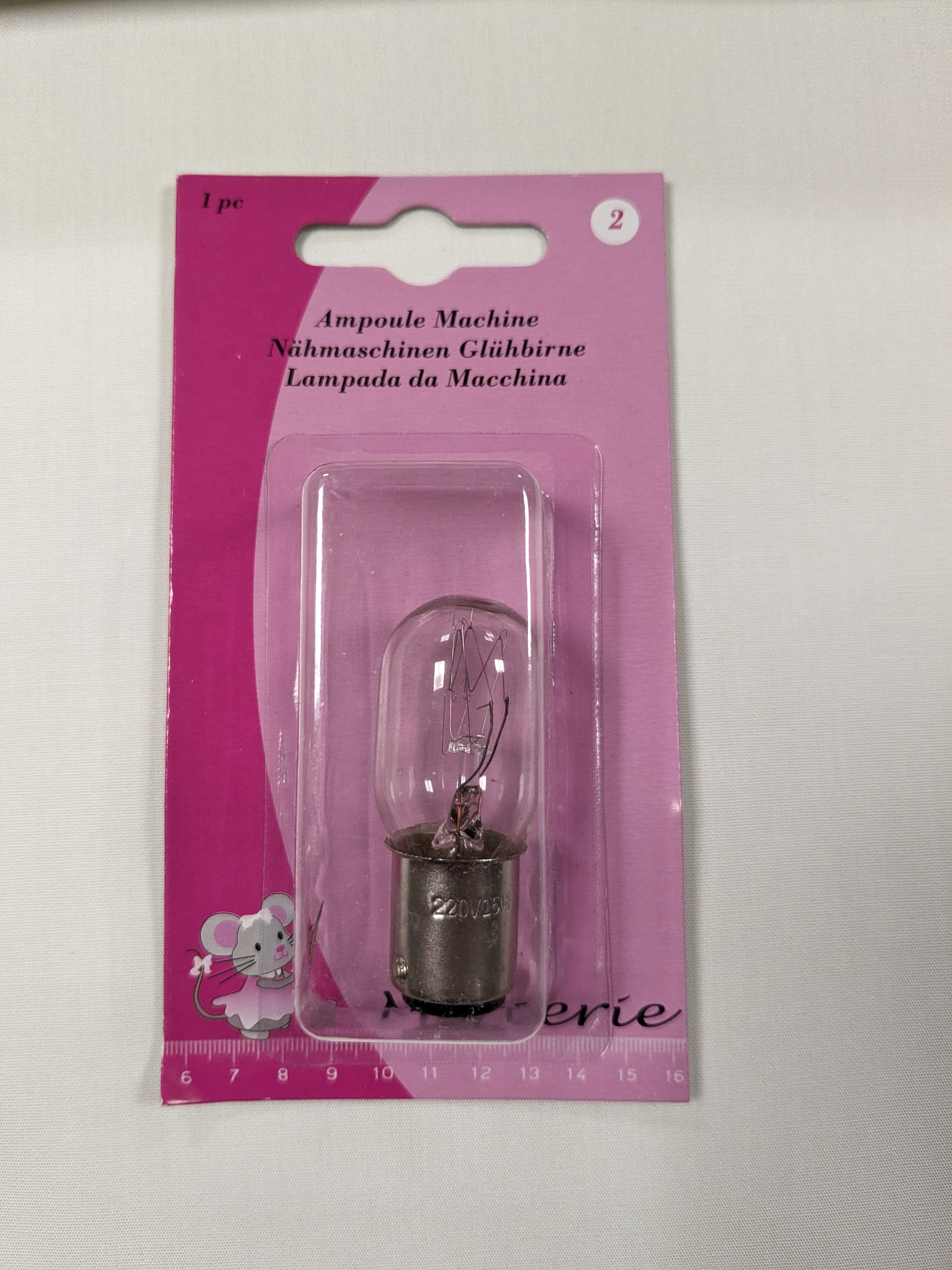 Ampoule machine Mercerie L'atelier de Gaspard et Léonie | Gaspard et Léonie Tissus en ligne et Mercerie à Toulouse