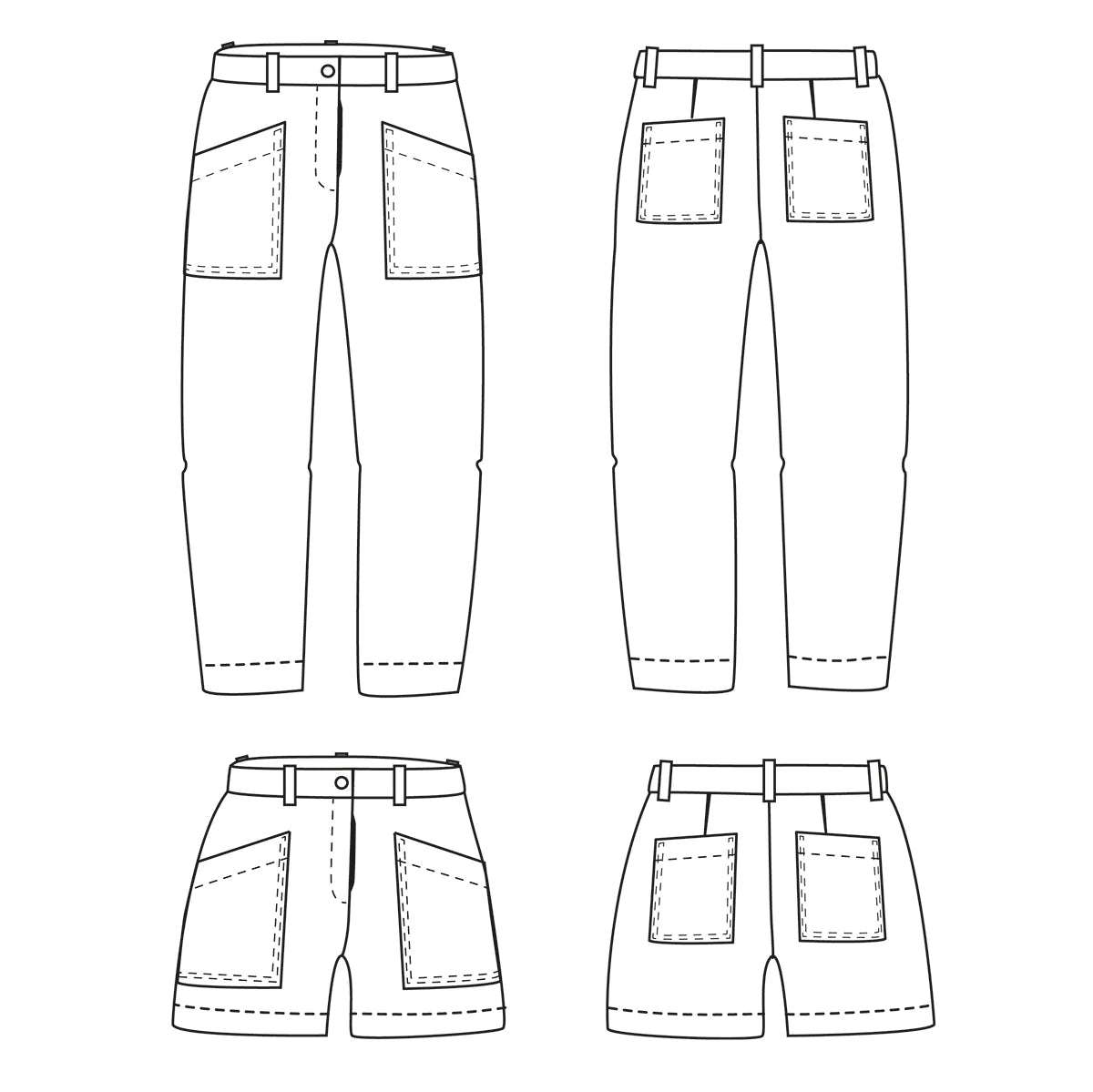 BERLIN Pantalon et Short - Patron de couture - IKATEE Patron de couture Ikatee | Gaspard et Léonie Tissus en ligne et Mercerie à Toulouse