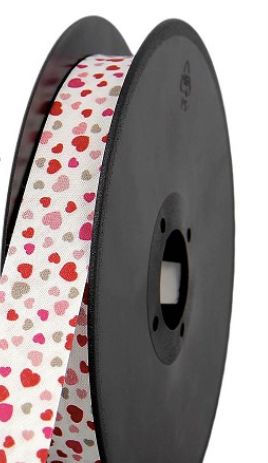 Biais Coeurs- Rouge/Blanc 20mm (vendu x10cm) Mercerie Sélection Gaspard & Léonie | Gaspard et Léonie Tissus en ligne et Mercerie à Toulouse