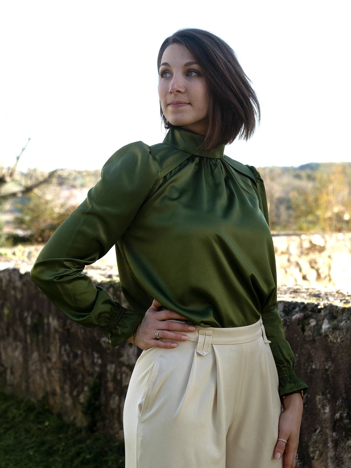 Blouse LEXIE - Patron de couture Pochette - ANCEA PARIS Patron de couture ANCEA PARIS | Gaspard et Léonie Tissus en ligne et Mercerie à Toulouse