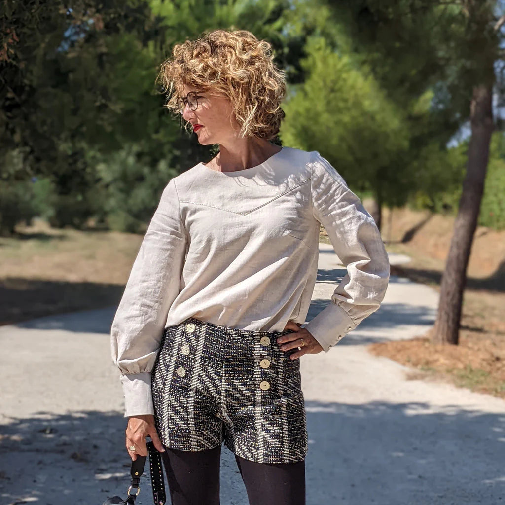 Blouse OPALE - Patron de couture pochette - SUPER BISON Patron de couture SUPER BISON | Gaspard et Léonie Tissus en ligne et Mercerie à Toulouse