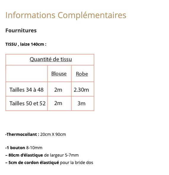 Blouse - Robe DAHLIA Patron de couture Pochette - CLEMATISSE PATTERN Patron de couture CLEMATISSE PATTERN | Gaspard et Léonie Tissus en ligne et Mercerie à Toulouse