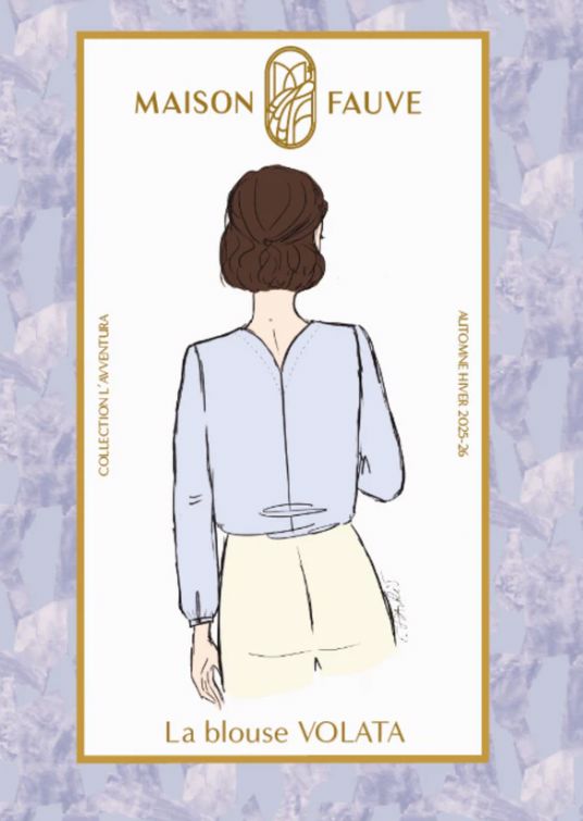Blouse VOLATA patron de couture pochette - MAISON FAUVE Patron de couture MAISON FAUVE | Gaspard et Léonie Tissus en ligne et Mercerie à Toulouse