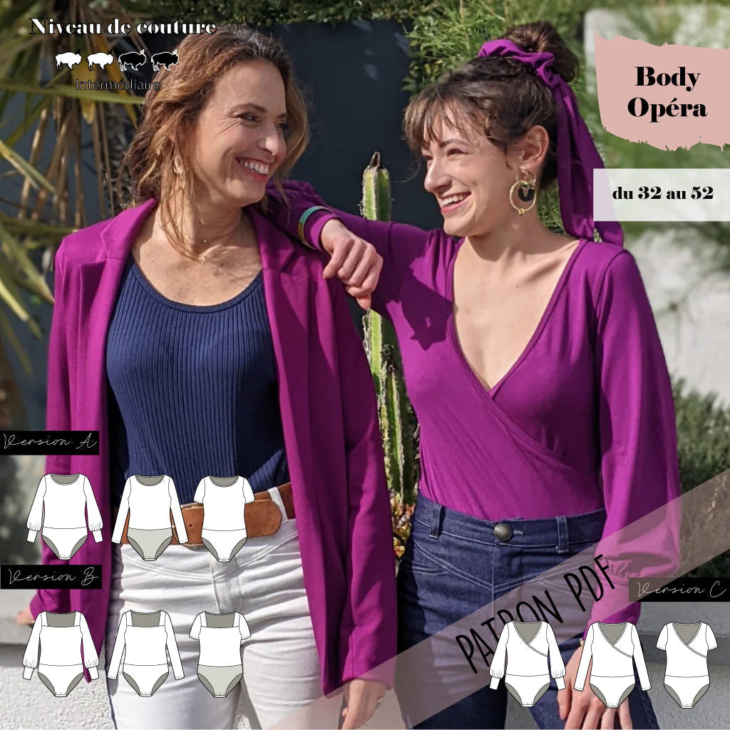 Body OPERA - Patron de couture pochette - SUPER BISON Patron de couture SUPER BISON | Gaspard et Léonie Tissus en ligne et Mercerie à Toulouse