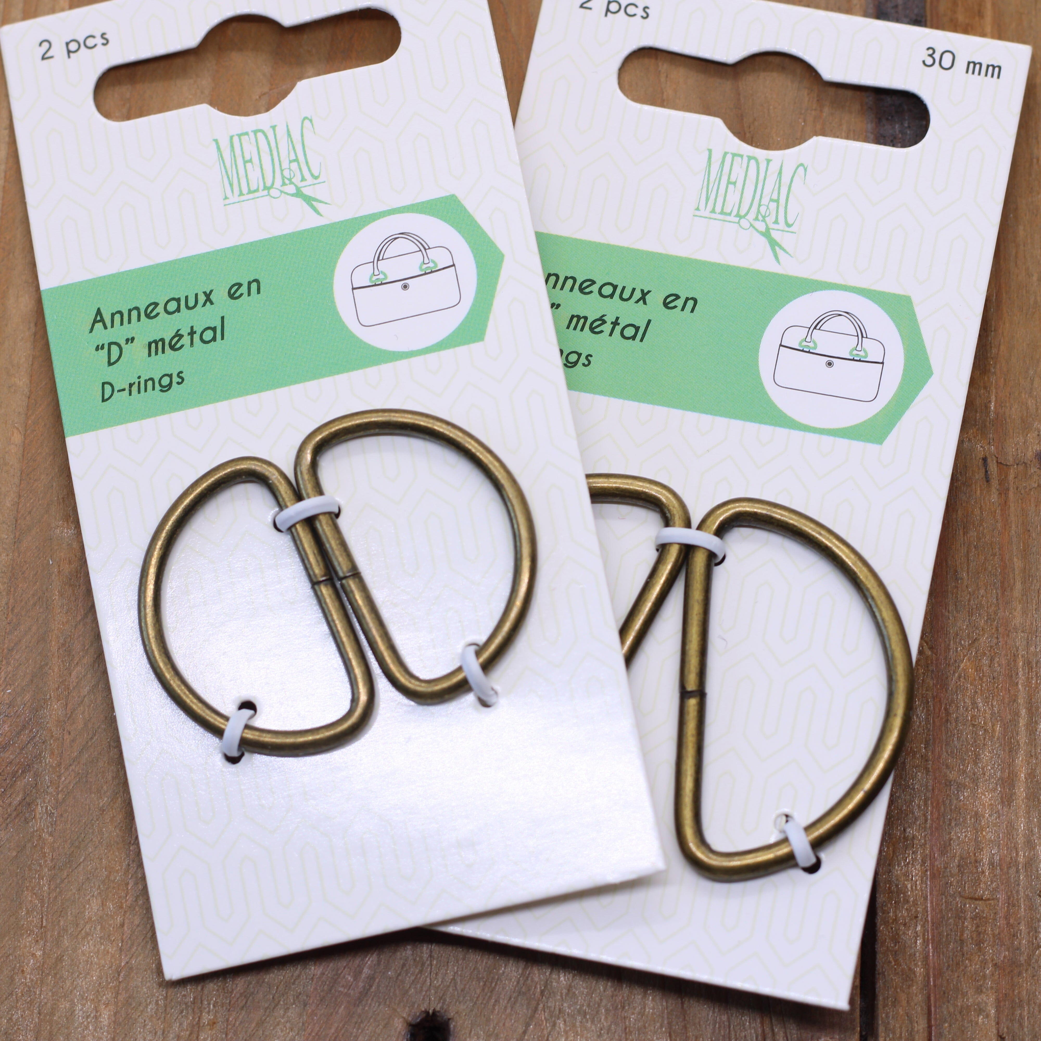 Boucles Demi lune métalliques - Bronze Mercerie L'atelier de Gaspard et Léonie | Gaspard et Léonie Tissus en ligne et Mercerie à Toulouse