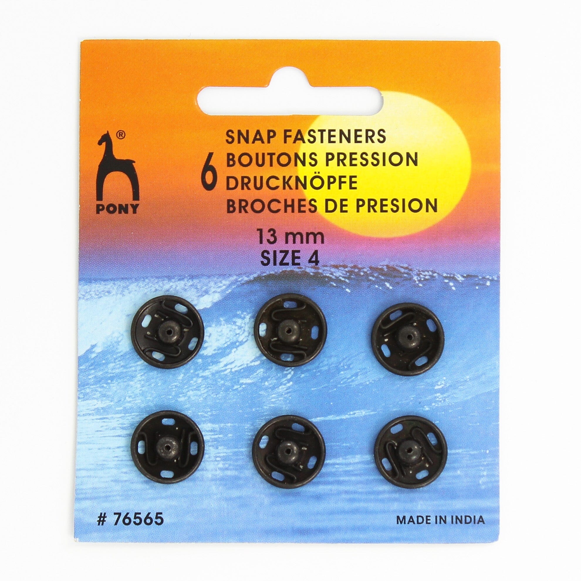 Boutons pression à coudre metalliques Mercerie Pony | Gaspard et Léonie Tissus en ligne et Mercerie à Toulouse