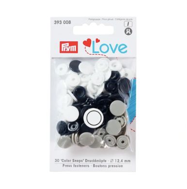 Boutons pression LOVE 12,4 mm (Disponibles en plusieurs coloris) Mercerie Prym | Gaspard et Léonie Tissus en ligne et Mercerie à Toulouse