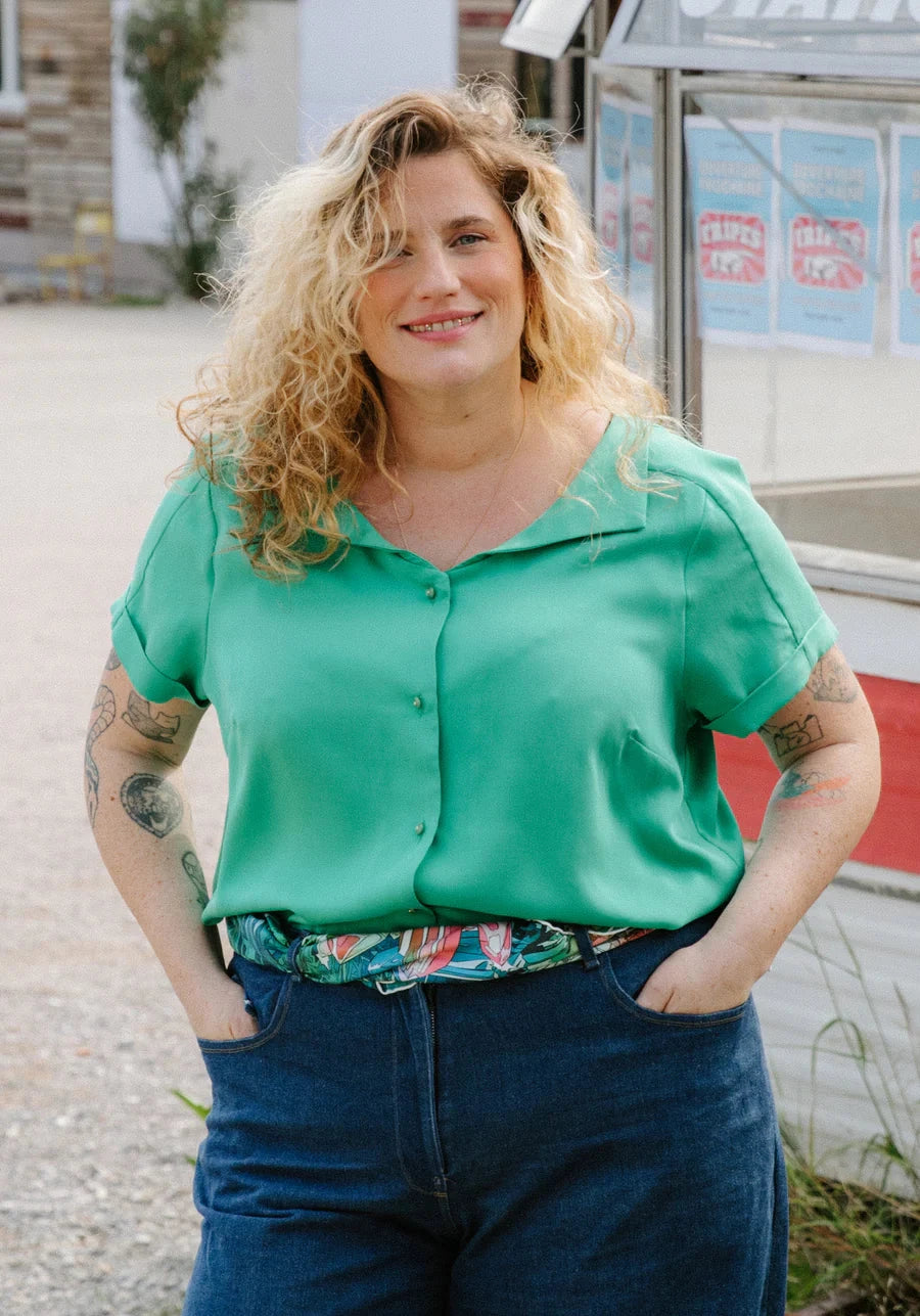 Chemisette ALMOST patron de couture pochette - MAISON FAUVE Patron de couture MAISON FAUVE | Gaspard et Léonie Tissus en ligne et Mercerie à Toulouse