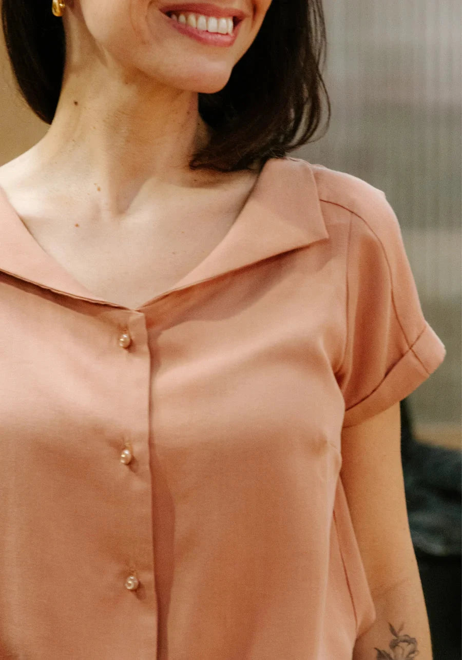 Chemisette ALMOST patron de couture pochette - MAISON FAUVE Patron de couture MAISON FAUVE | Gaspard et Léonie Tissus en ligne et Mercerie à Toulouse