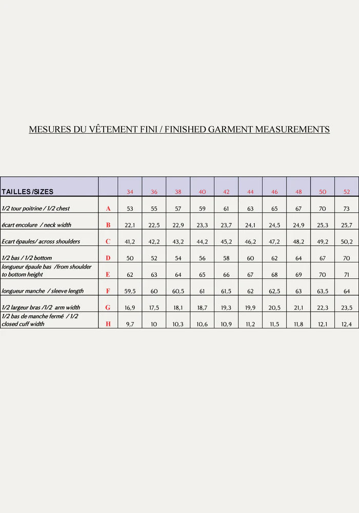 Chemisier BELLINI patron de couture pochette - MAISON FAUVE Patron de couture MAISON FAUVE | Gaspard et Léonie Tissus en ligne et Mercerie à Toulouse