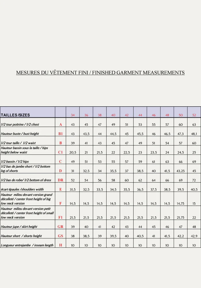 Combishort COSMOPOLITAN Patron de couture Pochette - MAISON FAUVE Patron de couture MAISON FAUVE | Gaspard et Léonie Tissus en ligne et Mercerie à Toulouse