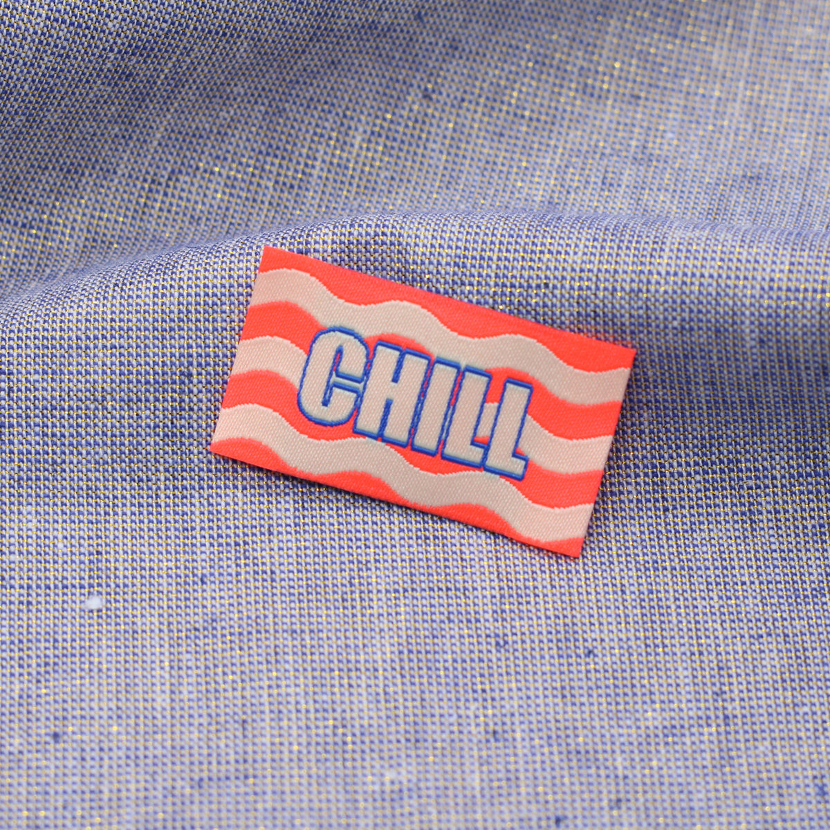 Etiquette tissée - CHILL - Waves fluo Etiquettes à coudre Sélection Gaspard & Léonie | Gaspard et Léonie Tissus en ligne et Mercerie à Toulouse