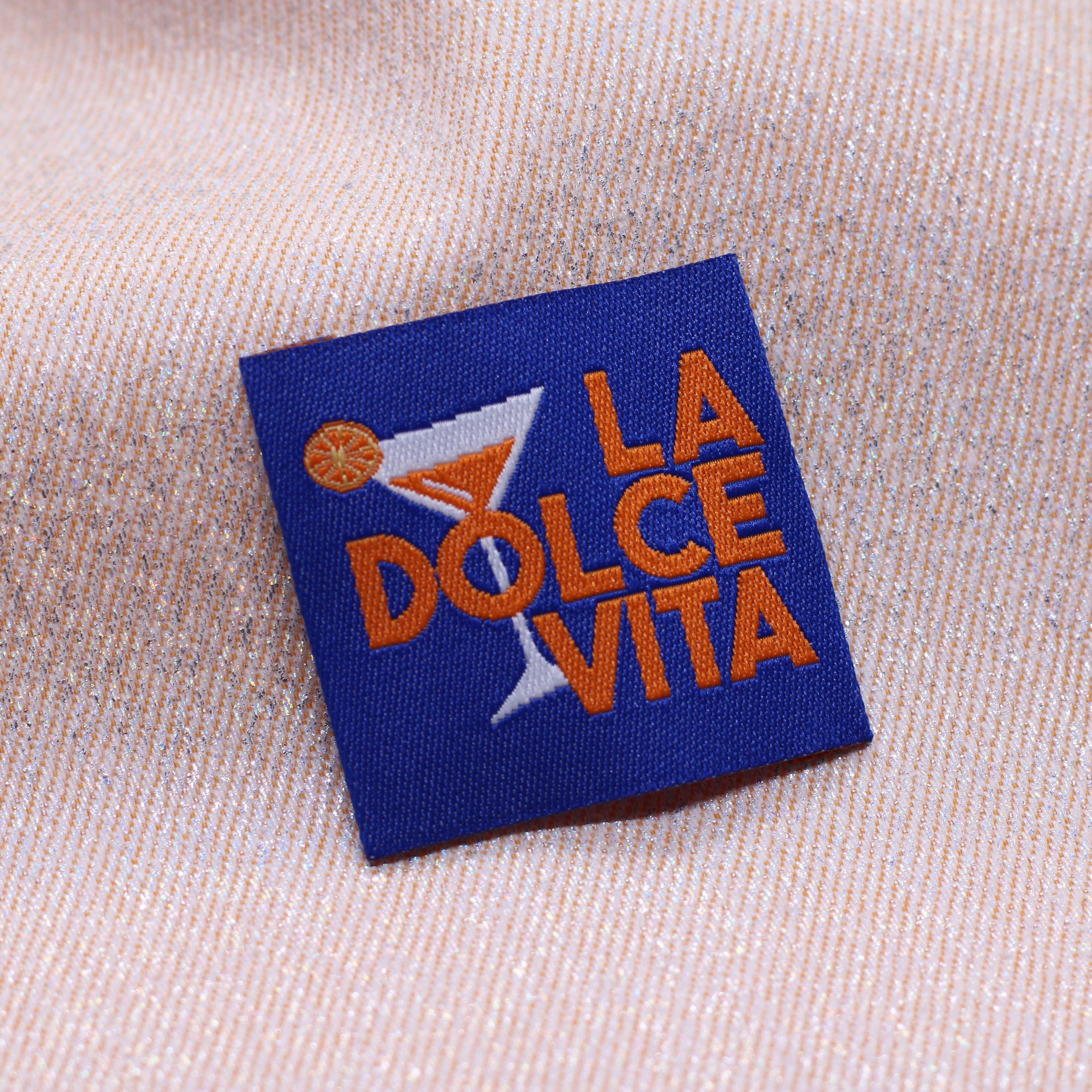 Etiquette tissée - "LA DOLCE VITA" - BOHIN Etiquettes à coudre Bohin | Gaspard et Léonie Tissus en ligne et Mercerie à Toulouse