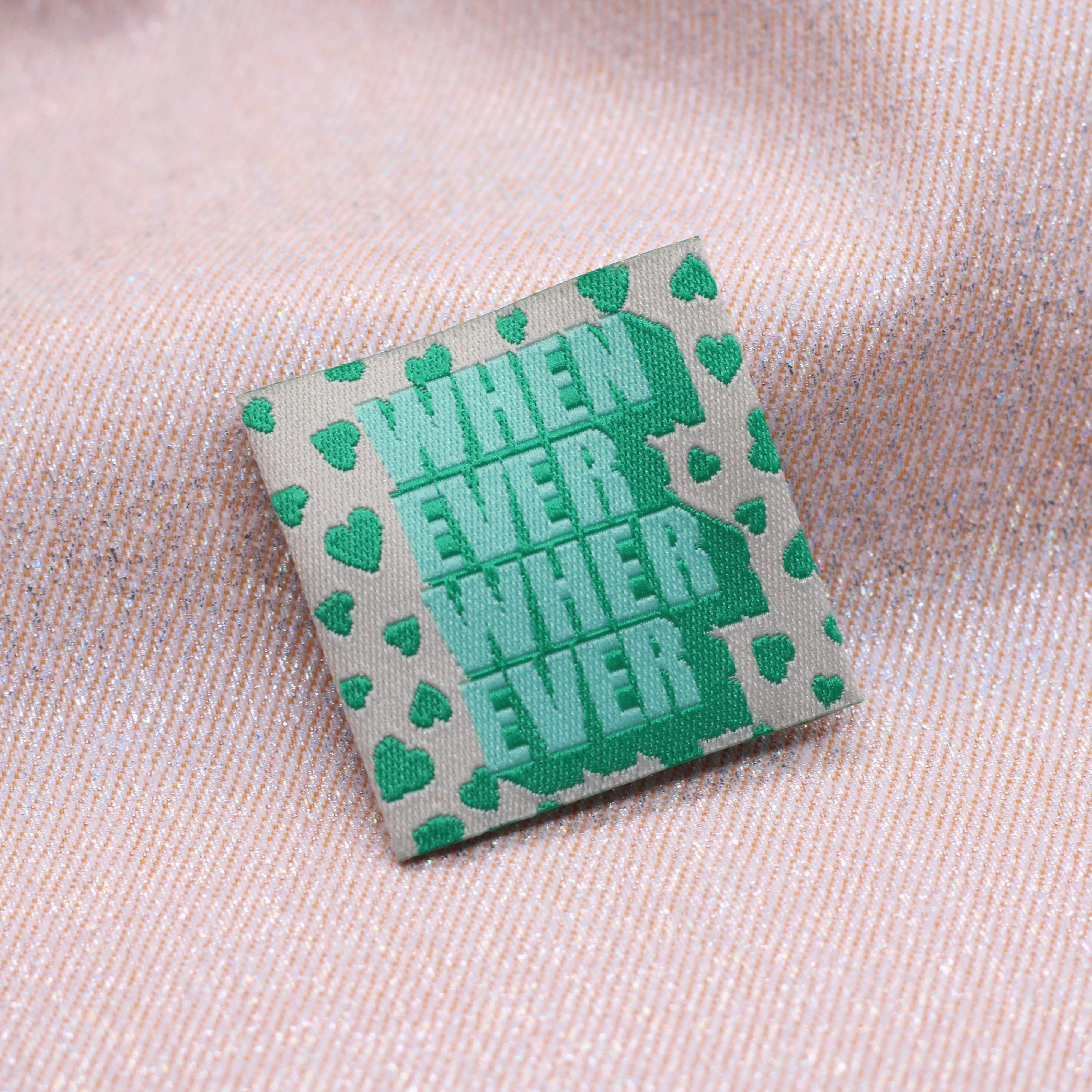 Etiquette tissée - "WHEN EVER WHER EVER" - BOHIN Etiquettes à coudre Bohin | Gaspard et Léonie Tissus en ligne et Mercerie à Toulouse