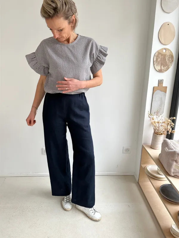 Le pantalon BOBO - Patron de couture pochette - MAISON ESSENTIELLE Patron de couture MAISON ESSENTIELLE | Gaspard et Léonie Tissus en ligne et Mercerie à Toulouse