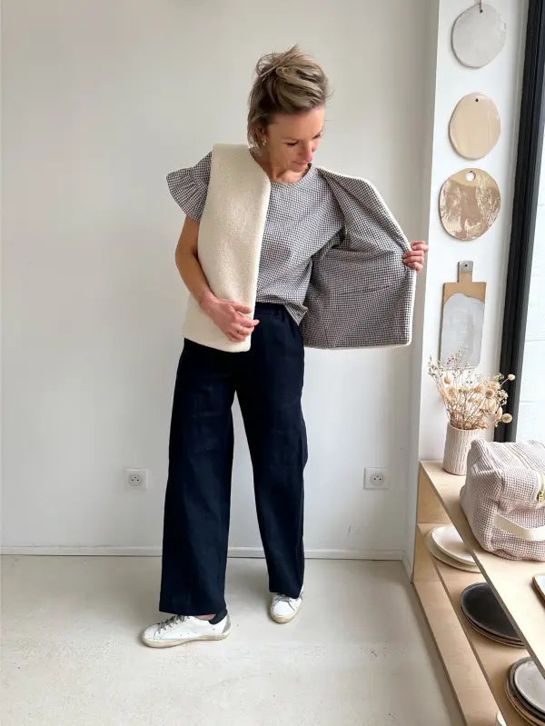 Le pantalon BOBO - Patron de couture pochette - MAISON ESSENTIELLE Patron de couture MAISON ESSENTIELLE | Gaspard et Léonie Tissus en ligne et Mercerie à Toulouse