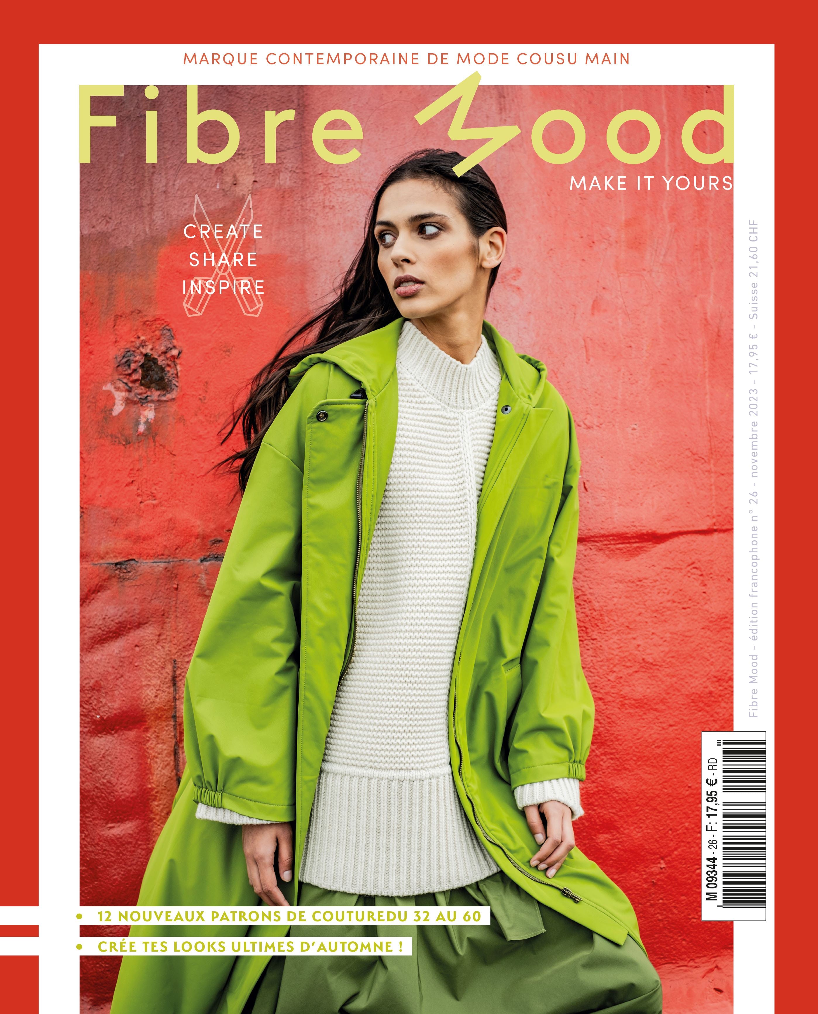 Magazine FIBRE MOOD Livre patrons N°26 Patron de couture FIBRE MOOD | Gaspard et Léonie Tissus en ligne et Mercerie à Toulouse