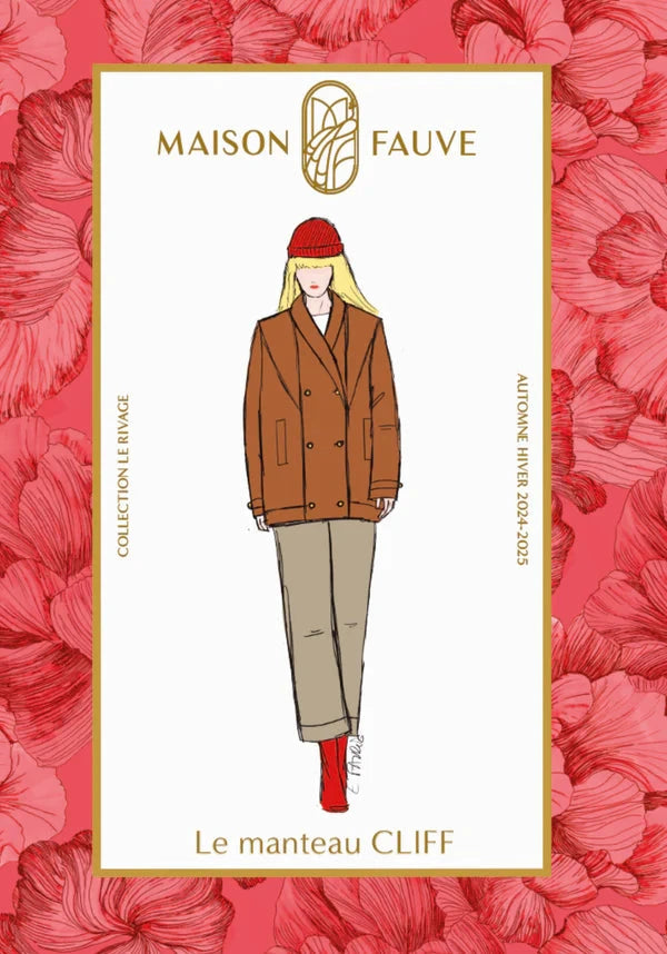 Manteau CLIFF patron de couture pochette - MAISON FAUVE Patron de couture MAISON FAUVE | Gaspard et Léonie Tissus en ligne et Mercerie à Toulouse