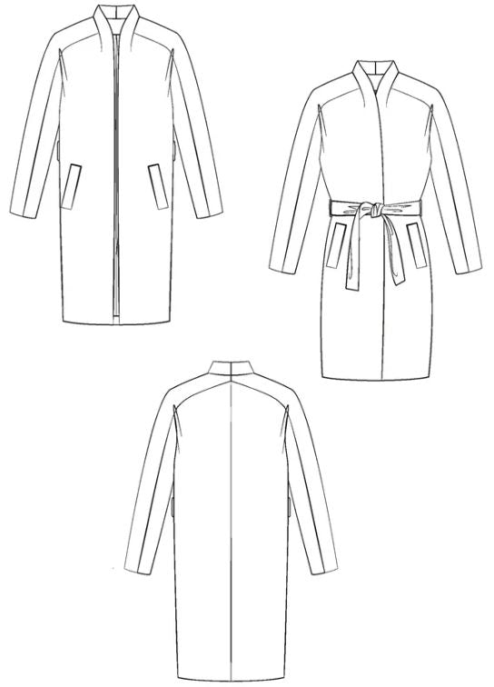 Manteau MARCELLO patron de couture pochette - MAISON FAUVE Patron de couture MAISON FAUVE | Gaspard et Léonie Tissus en ligne et Mercerie à Toulouse