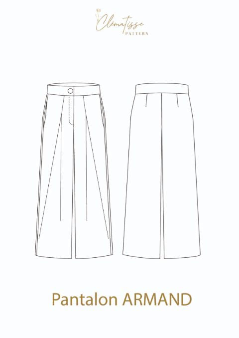 Pantalon ARMAND Patron de couture Pochette - CLEMATISSE PATTERN Patron de couture CLEMATISSE PATTERN | Gaspard et Léonie Tissus en ligne et Mercerie à Toulouse