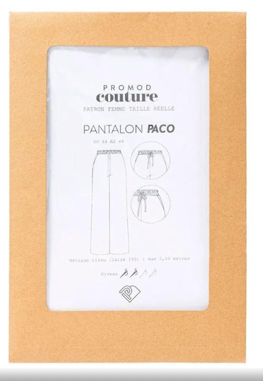 Pantalon - PACO - Patron de couture pochette - PROMOD COUTURE Patron de couture PROMOD COUTURE | Gaspard et Léonie Tissus en ligne et Mercerie à Toulouse