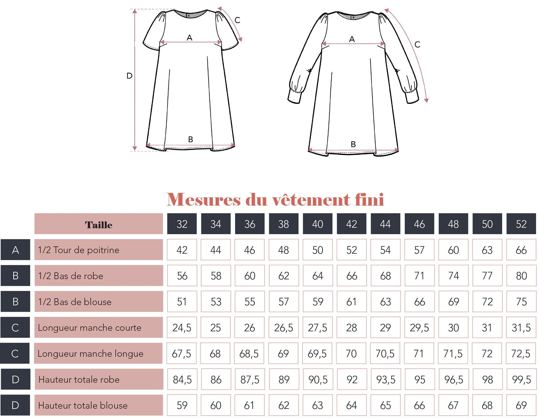 Robe et Blouse DESERT - Patron de couture pochette - SUPER BISON Patron de couture SUPER BISON | Gaspard et Léonie Tissus en ligne et Mercerie à Toulouse