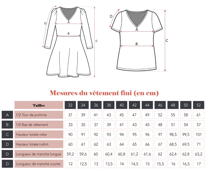 Robe et Top VENUS - Patron de couture pochette - SUPER BISON Patron de couture SUPER BISON | Gaspard et Léonie Tissus en ligne et Mercerie à Toulouse