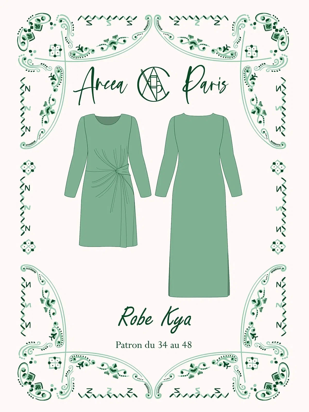 Robe KYA - Patron de couture Pochette - ANCEA PARIS Patron de couture ANCEA PARIS | Gaspard et Léonie Tissus en ligne et Mercerie à Toulouse