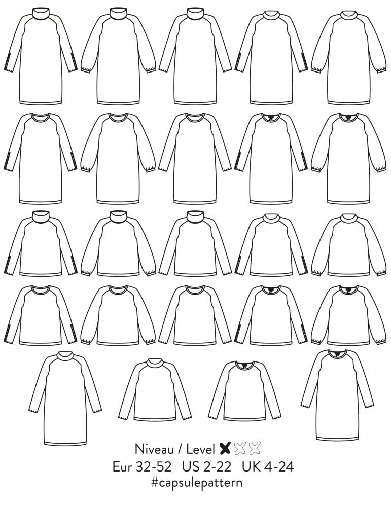 Robe-Pull femme CAPSULE Patron de couture pochette - Atelier SCÄMMIT Patron de couture ATELIER SCÄMMIT | Gaspard et Léonie Tissus en ligne et Mercerie à Toulouse