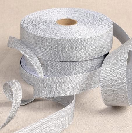 Sangle métallique 30mm - Argent (Vendu x10cm) Mercerie Sélection Gaspard & Léonie | Gaspard et Léonie Tissus en ligne et Mercerie à Toulouse