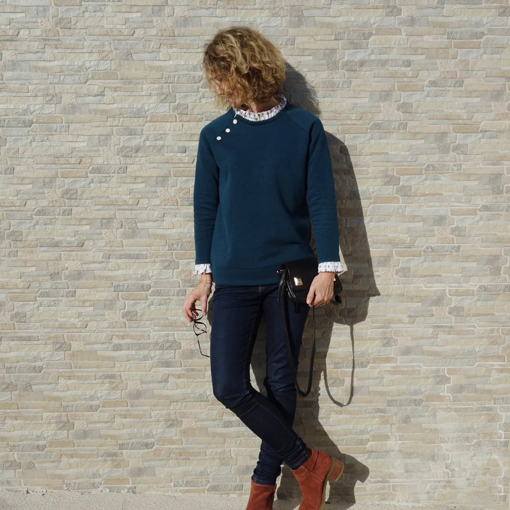 Sweat LIVIA- Patron de couture pochette - SUPER BISON Patron de couture SUPER BISON | Gaspard et Léonie Tissus en ligne et Mercerie à Toulouse