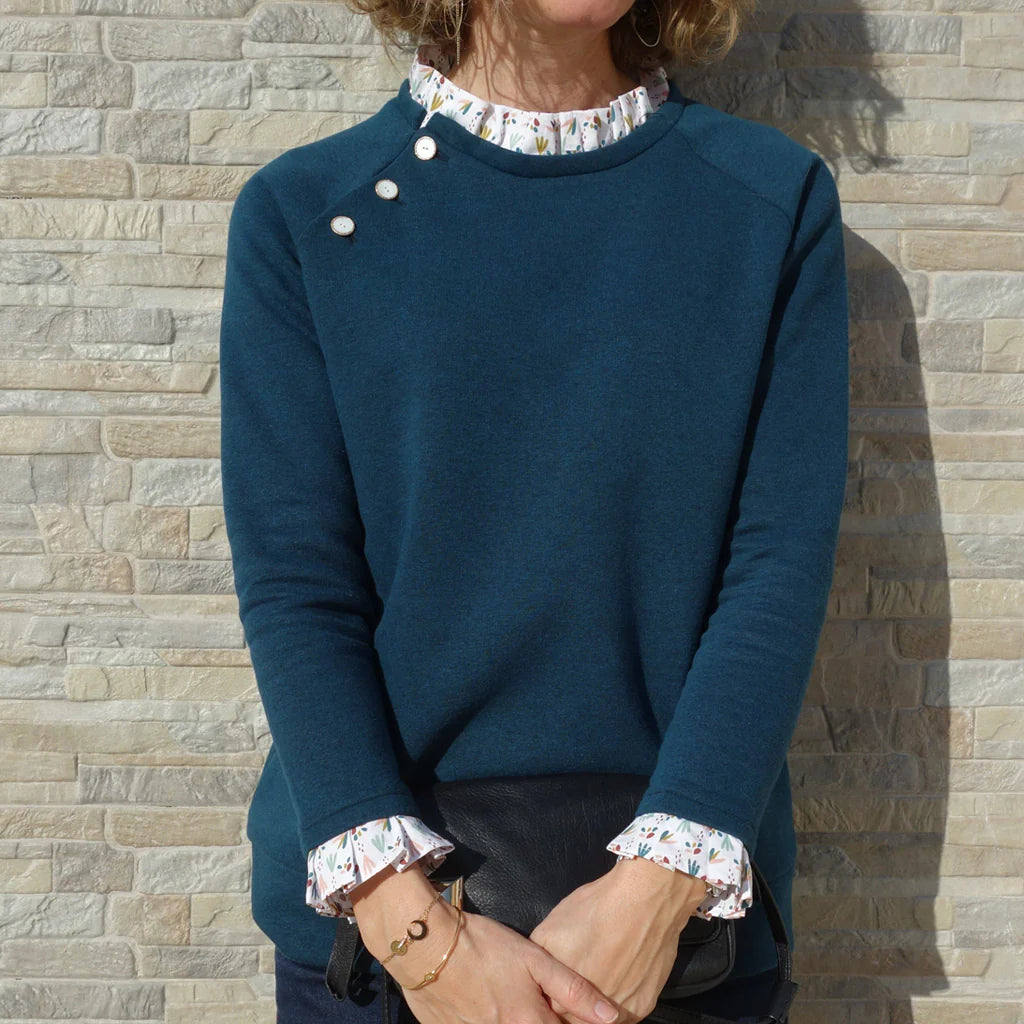 Sweat LIVIA- Patron de couture pochette - SUPER BISON Patron de couture SUPER BISON | Gaspard et Léonie Tissus en ligne et Mercerie à Toulouse