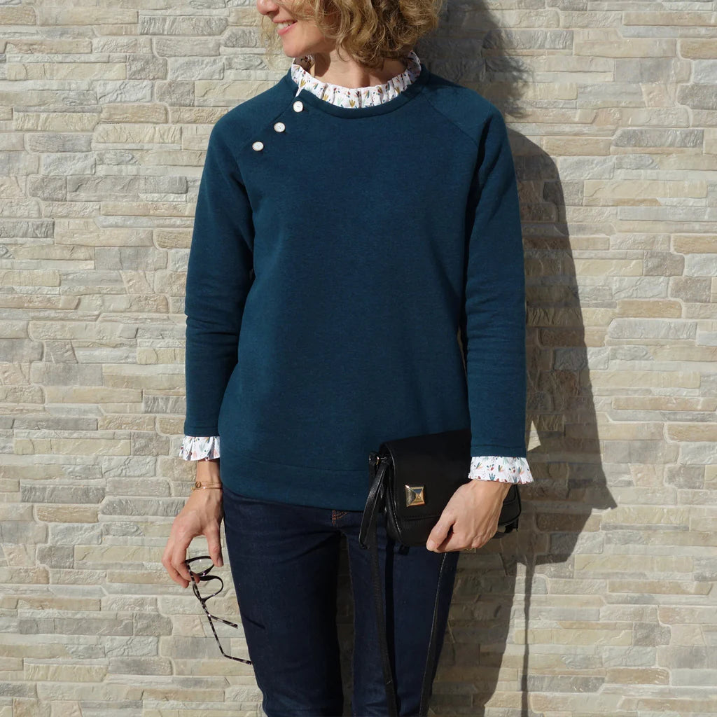 Sweat LIVIA- Patron de couture pochette - SUPER BISON Patron de couture SUPER BISON | Gaspard et Léonie Tissus en ligne et Mercerie à Toulouse