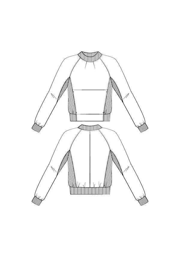 Sweat RESSAC patron de couture pochette - MAISON FAUVE Patron de couture MAISON FAUVE | Gaspard et Léonie Tissus en ligne et Mercerie à Toulouse