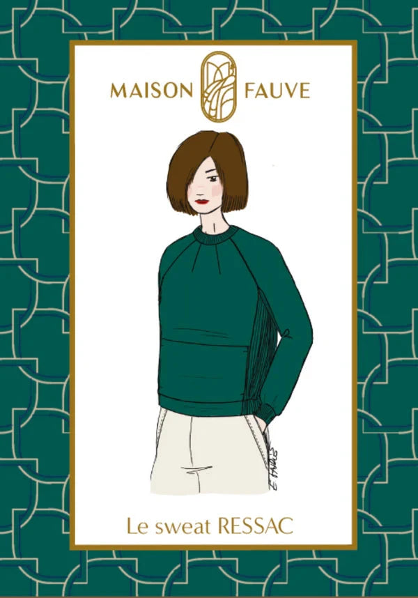 Sweat RESSAC patron de couture pochette - MAISON FAUVE Patron de couture MAISON FAUVE | Gaspard et Léonie Tissus en ligne et Mercerie à Toulouse