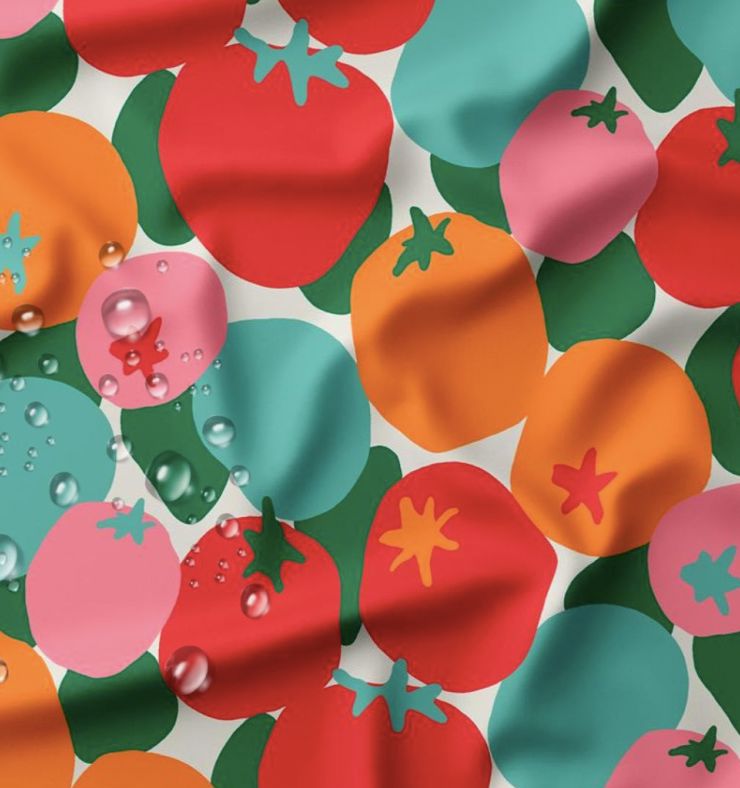 Tissu Ciré gome imperméable KETCHUP (Vendu x10cm) Tissus DOMOTEX | Gaspard et Léonie Tissus en ligne et Mercerie à Toulouse