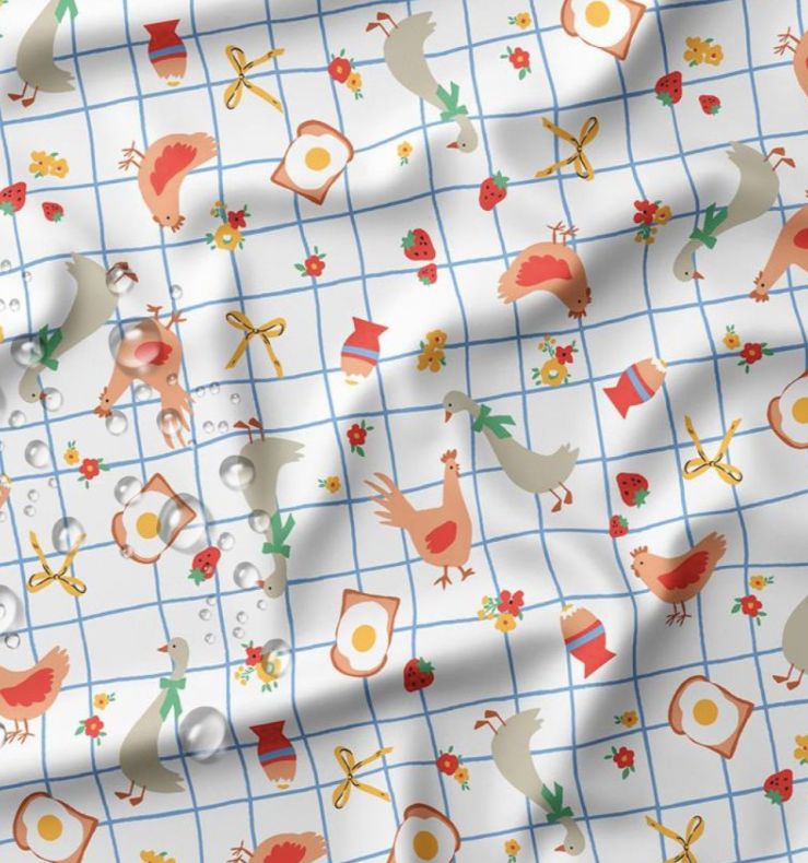 Tissu Ciré gome imperméable KOKOTT (Vendu x10cm) Tissus DOMOTEX | Gaspard et Léonie Tissus en ligne et Mercerie à Toulouse