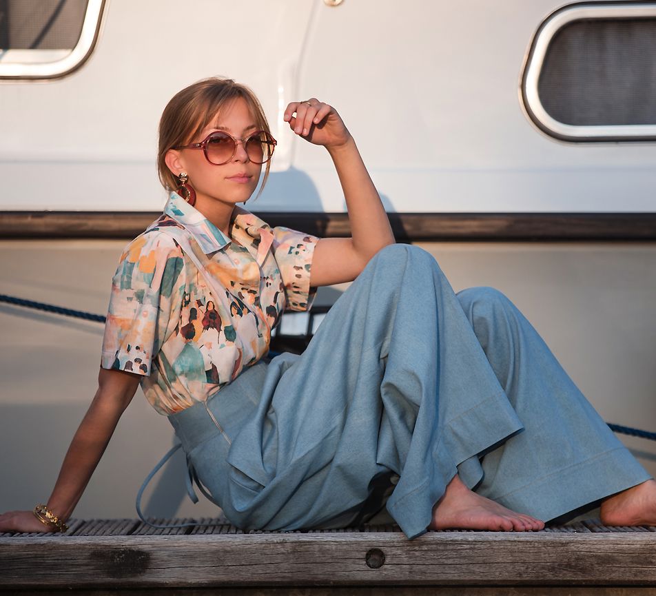 Tissu coton - ALL THE PEOPLE - See You At Six (Vendu X10cm) Tissus SEE YOU AT SIX | Gaspard et Léonie Tissus en ligne et Mercerie à Toulouse