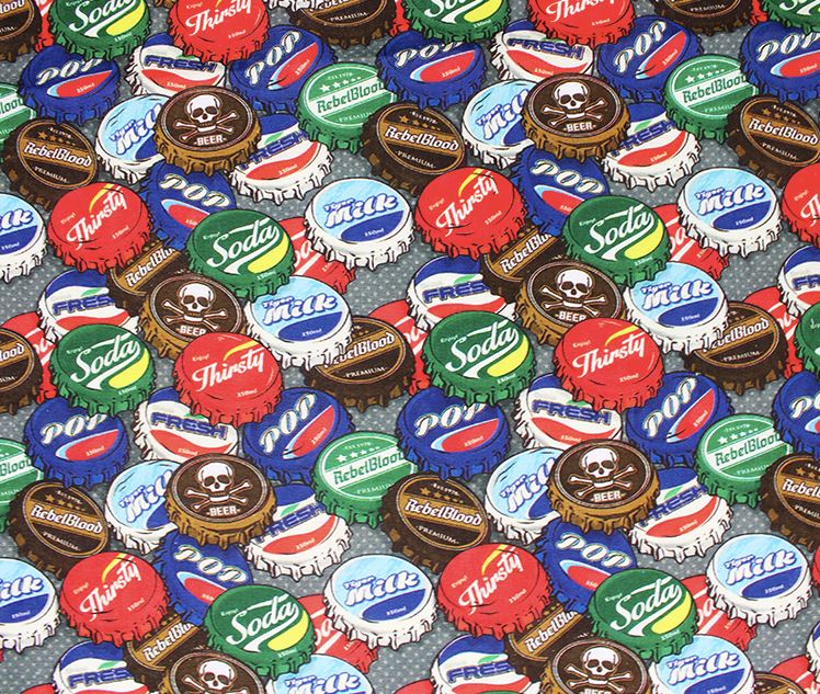 Tissu coton POPPING TOPS - Multicolore (Vendu x10cm) Tissus Sélection Gaspard & Léonie | Gaspard et Léonie Tissus en ligne et Mercerie à Toulouse