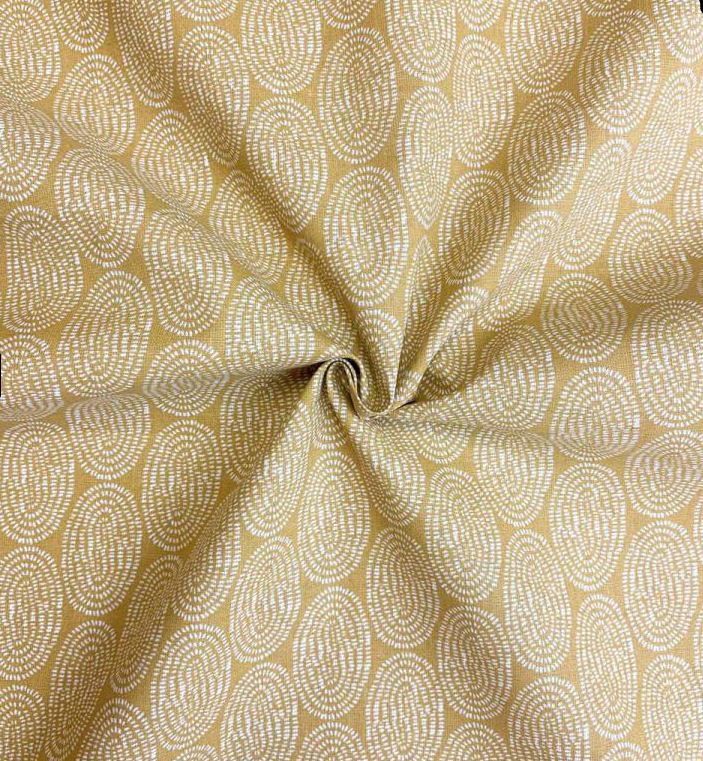 Tissu coton - TOMO - Moutarde (vendu x10cm) Tissus DOMOTEX | Gaspard et Léonie Tissus en ligne et Mercerie à Toulouse
