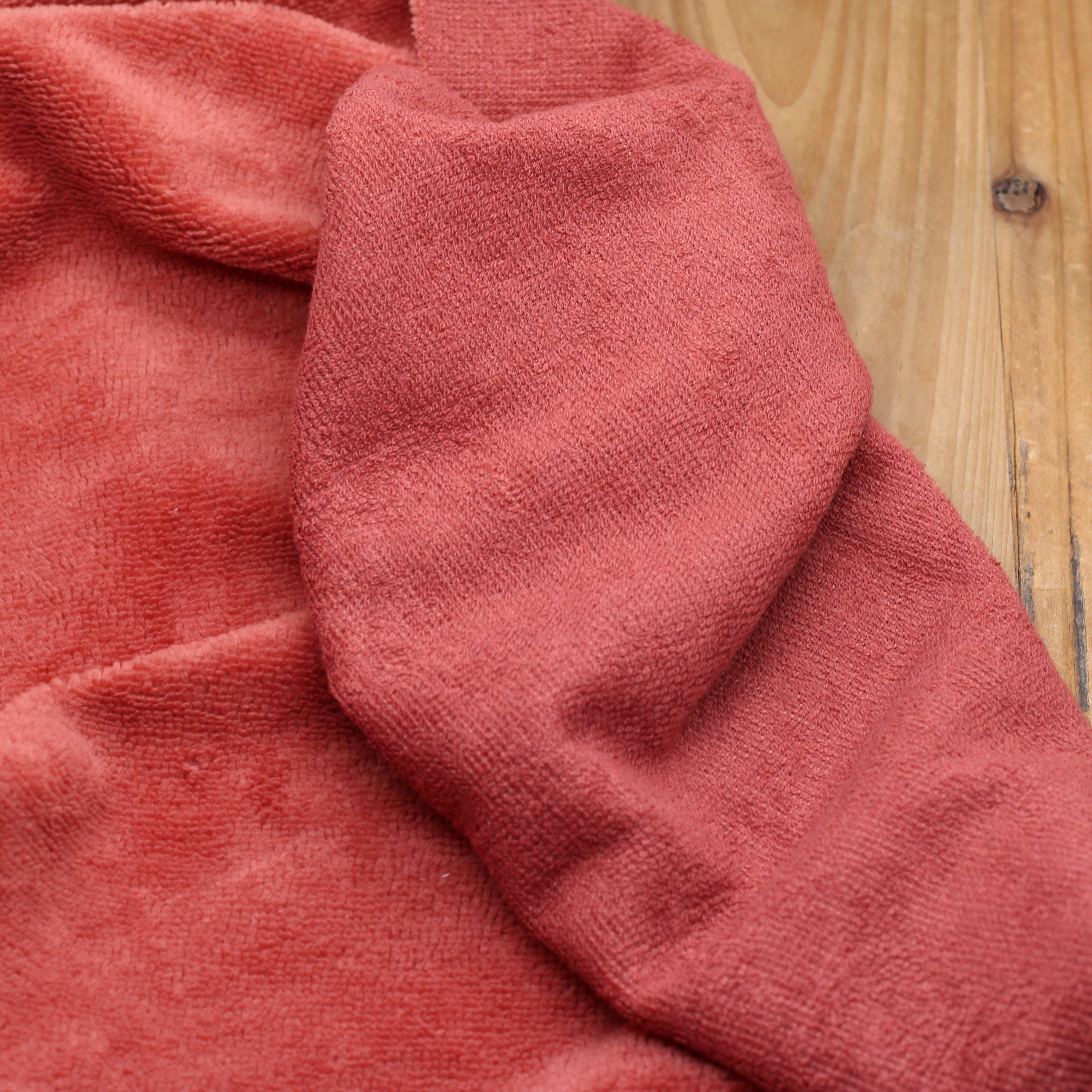 Tissu Eponge Microfibre de bambou - TERRACOTTA (Vendu x10cm) Tissus Sélection Gaspard & Léonie | Gaspard et Léonie Tissus en ligne et Mercerie à Toulouse