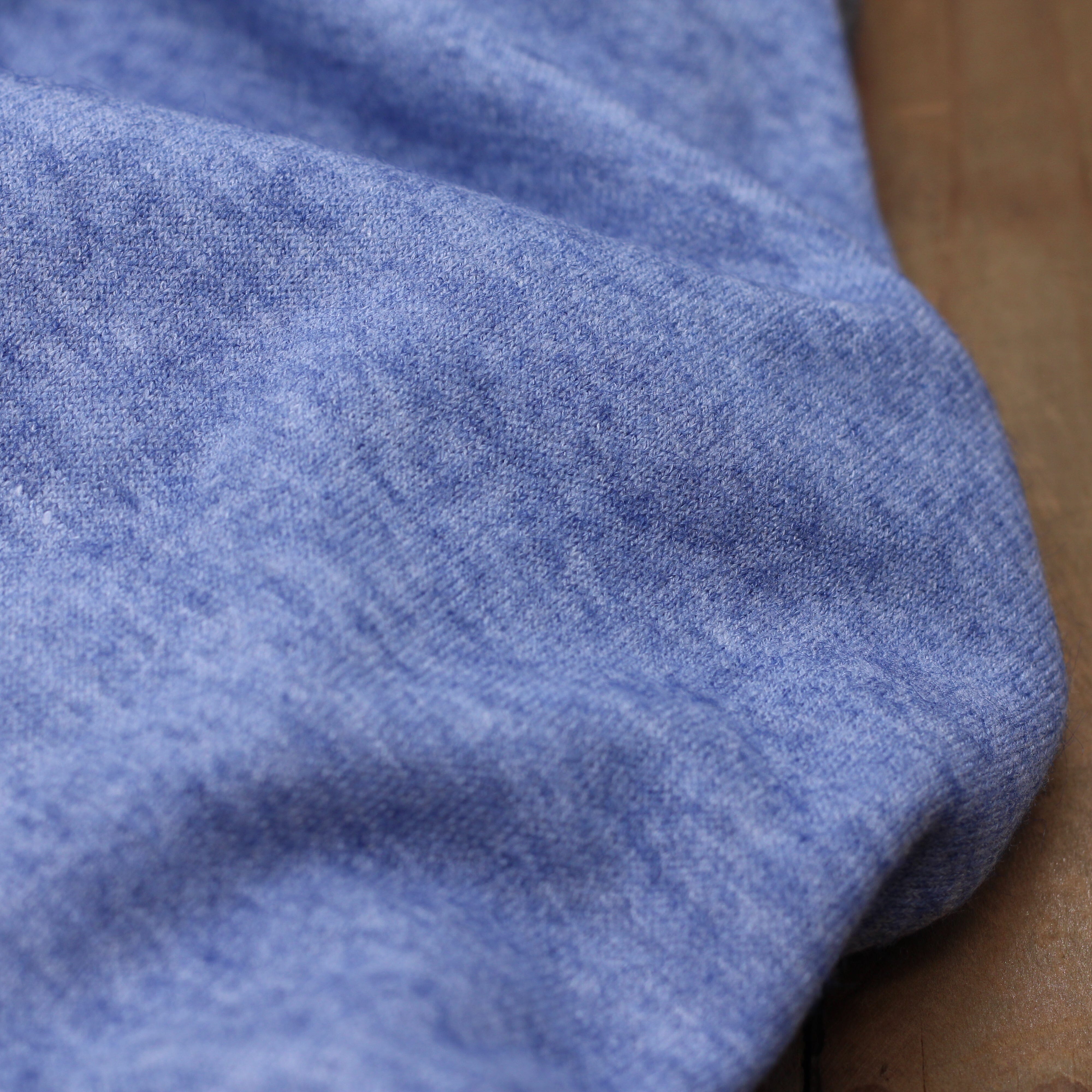 Tissu fines Mailles Viscose tricot - Bleu Chiné (Vendu x10cm) Tissus Sélection Gaspard & Léonie | Gaspard et Léonie Tissus en ligne et Mercerie à Toulouse