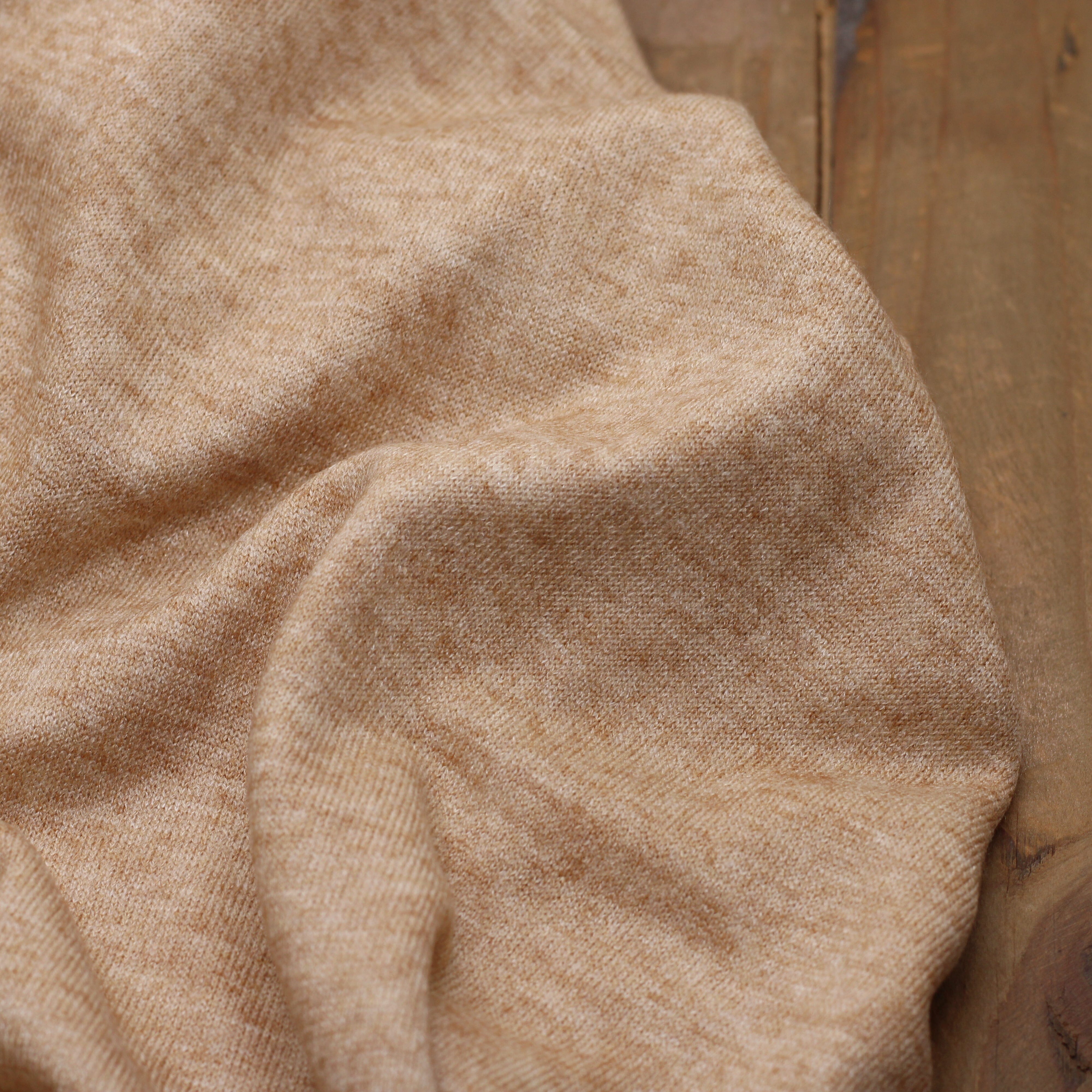 Tissu fines Mailles Viscose tricot - Champage Chiné (Vendu x10cm) Tissus Sélection Gaspard & Léonie | Gaspard et Léonie Tissus en ligne et Mercerie à Toulouse