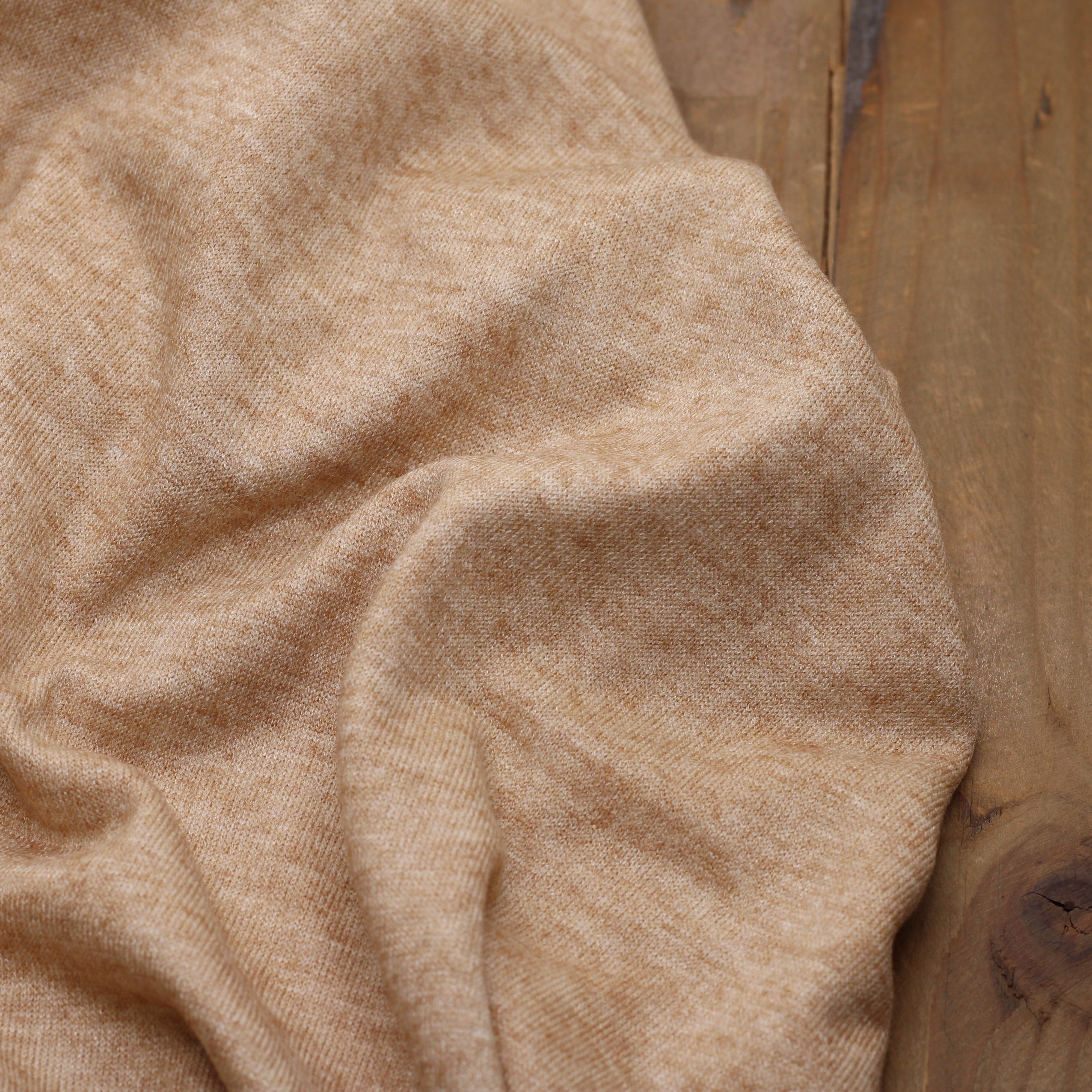 Tissu fines Mailles Viscose tricot - Champage Chiné (Vendu x10cm) Tissus Sélection Gaspard & Léonie | Gaspard et Léonie Tissus en ligne et Mercerie à Toulouse