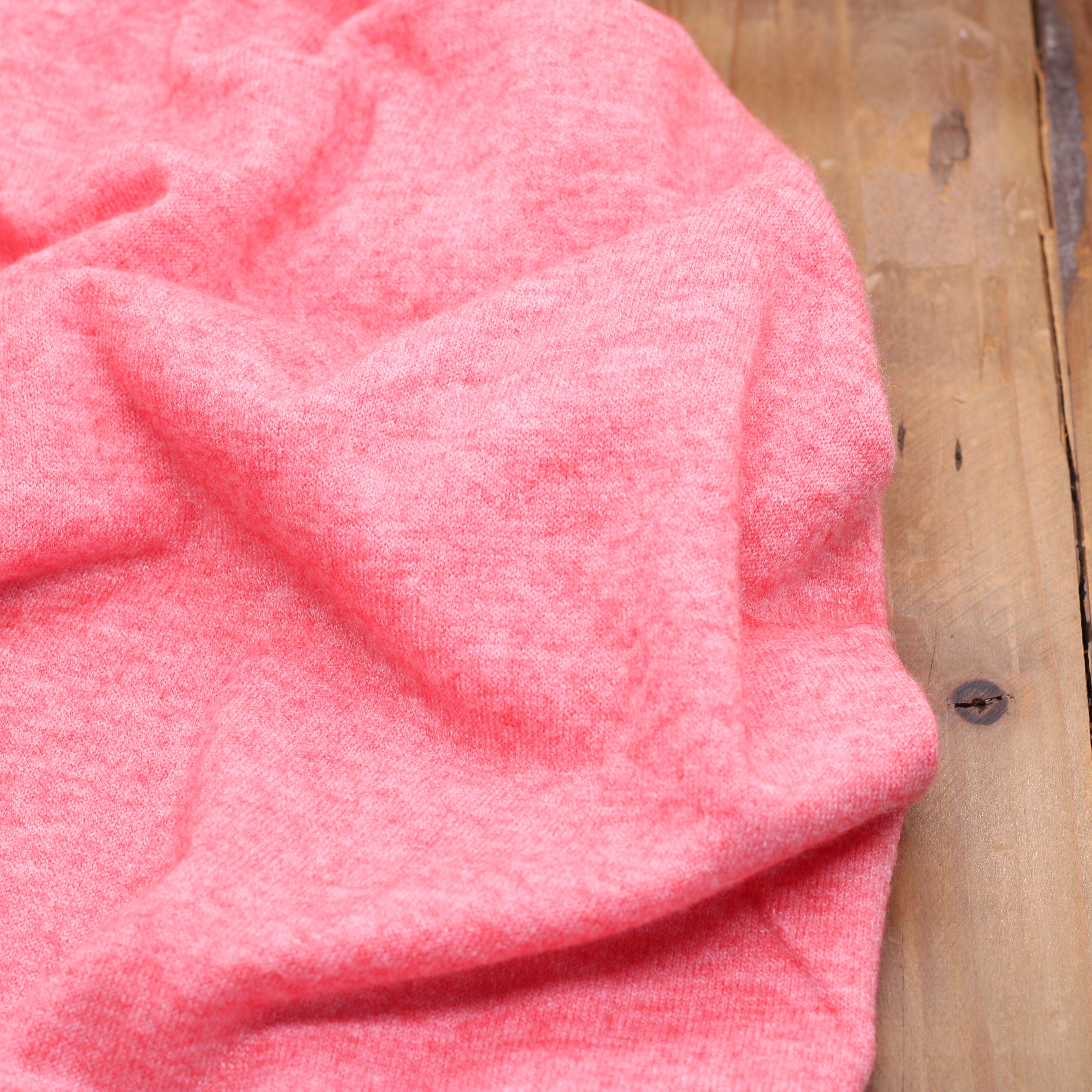 Tissu fines Mailles Viscose tricot - Corail Chiné (Vendu x10cm) Tissus Sélection Gaspard & Léonie | Gaspard et Léonie Tissus en ligne et Mercerie à Toulouse