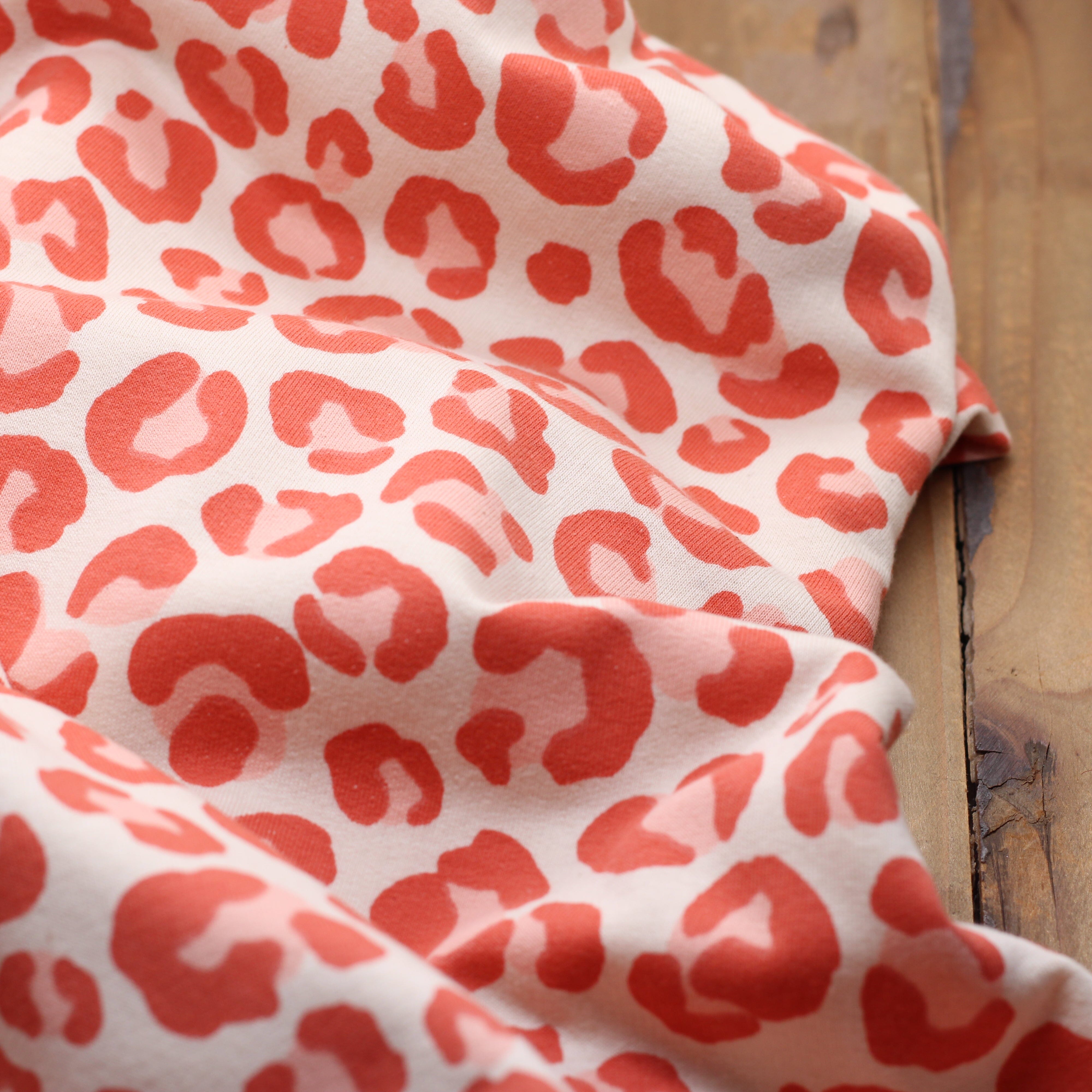 Tissu French terry - ANIMAL SKIN LEOPARD- Terra (Vendu x10cm) Tissus POPPY Designed For You | Gaspard et Léonie Tissus en ligne et Mercerie à Toulouse