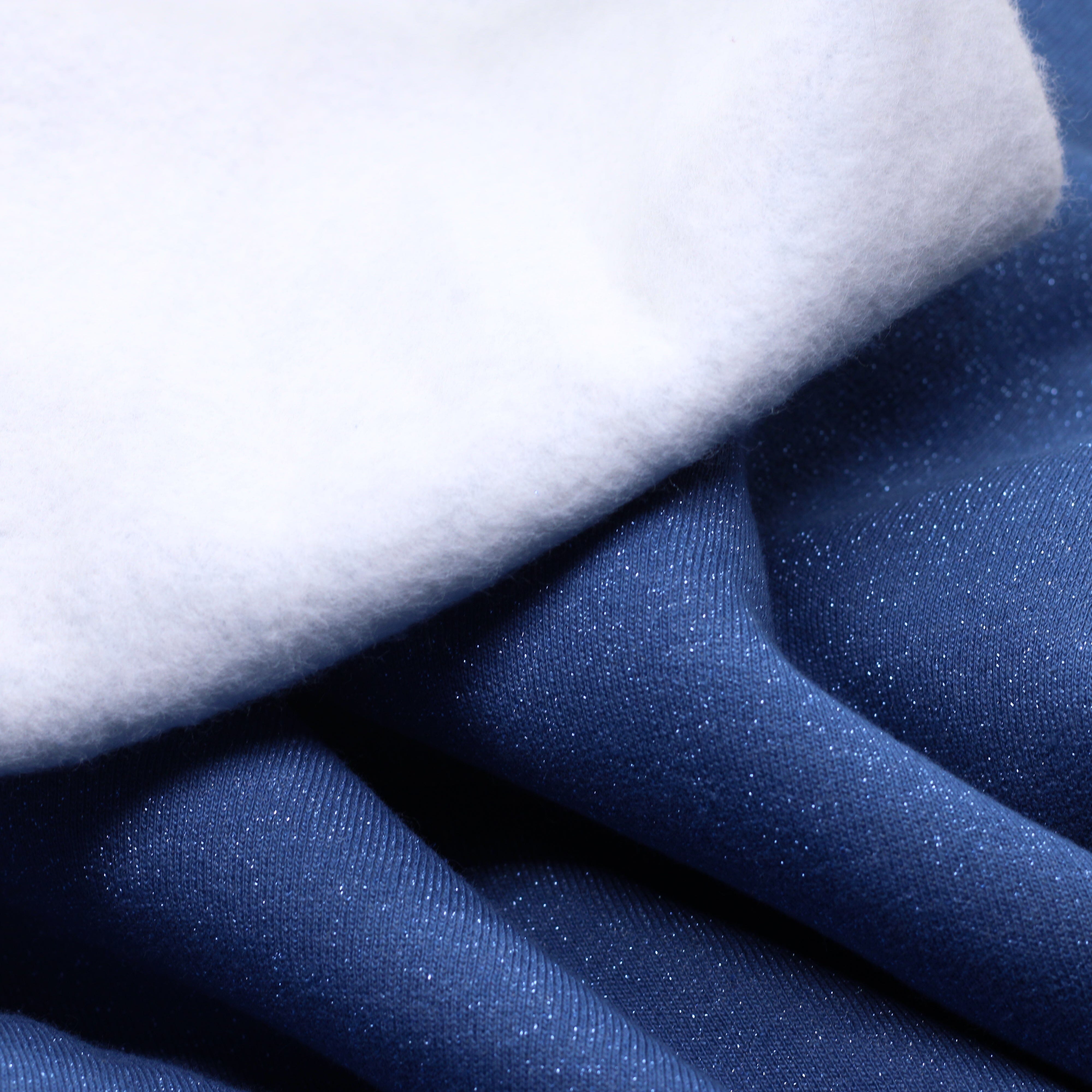 Tissu French Terry Glitter Bleu (Vendu x10cm) Tissus Sélection Gaspard & Léonie | Gaspard et Léonie Tissus en ligne et Mercerie à Toulouse