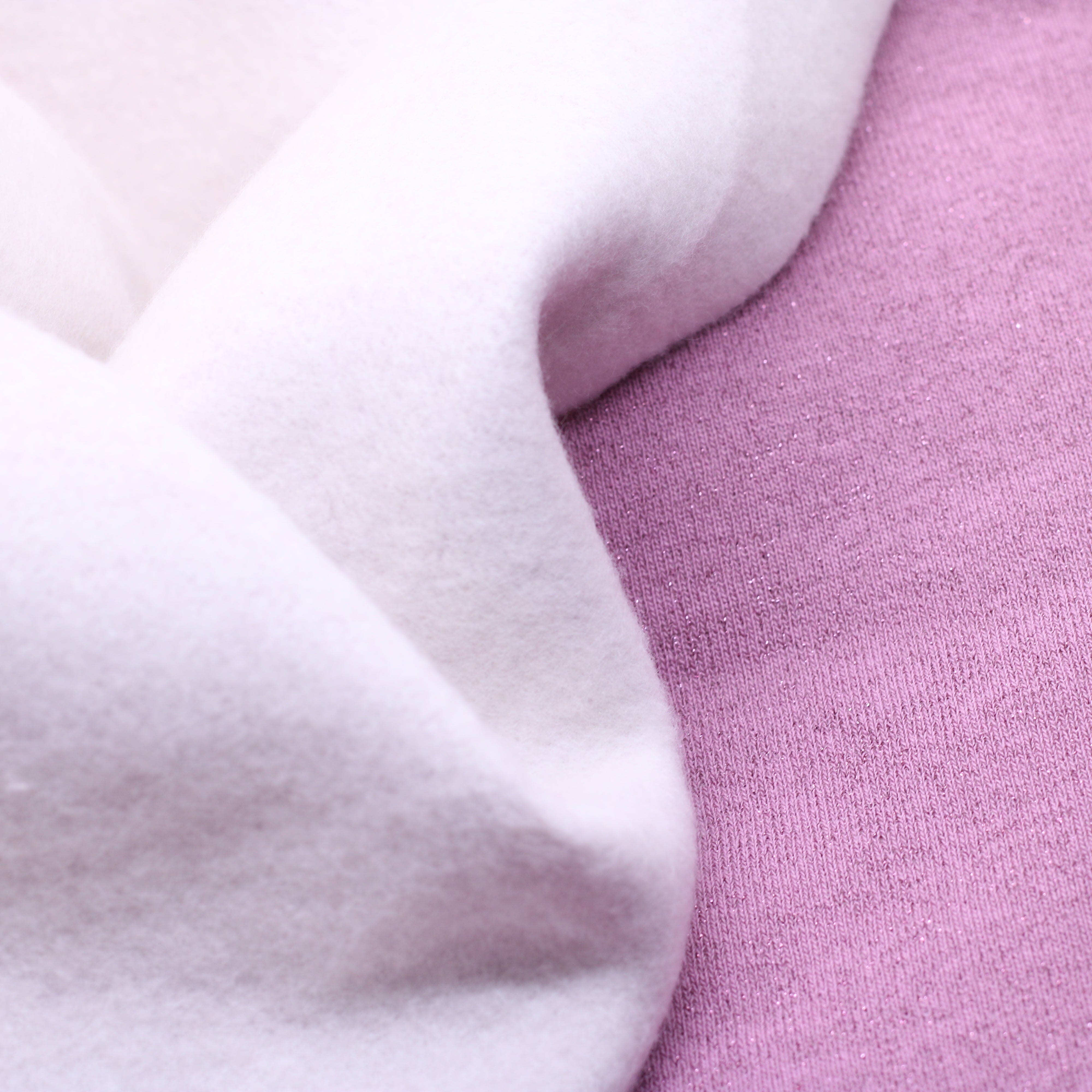 Tissu French Terry Glitter Mauve (Vendu x10cm) Tissus Sélection Gaspard & Léonie | Gaspard et Léonie Tissus en ligne et Mercerie à Toulouse