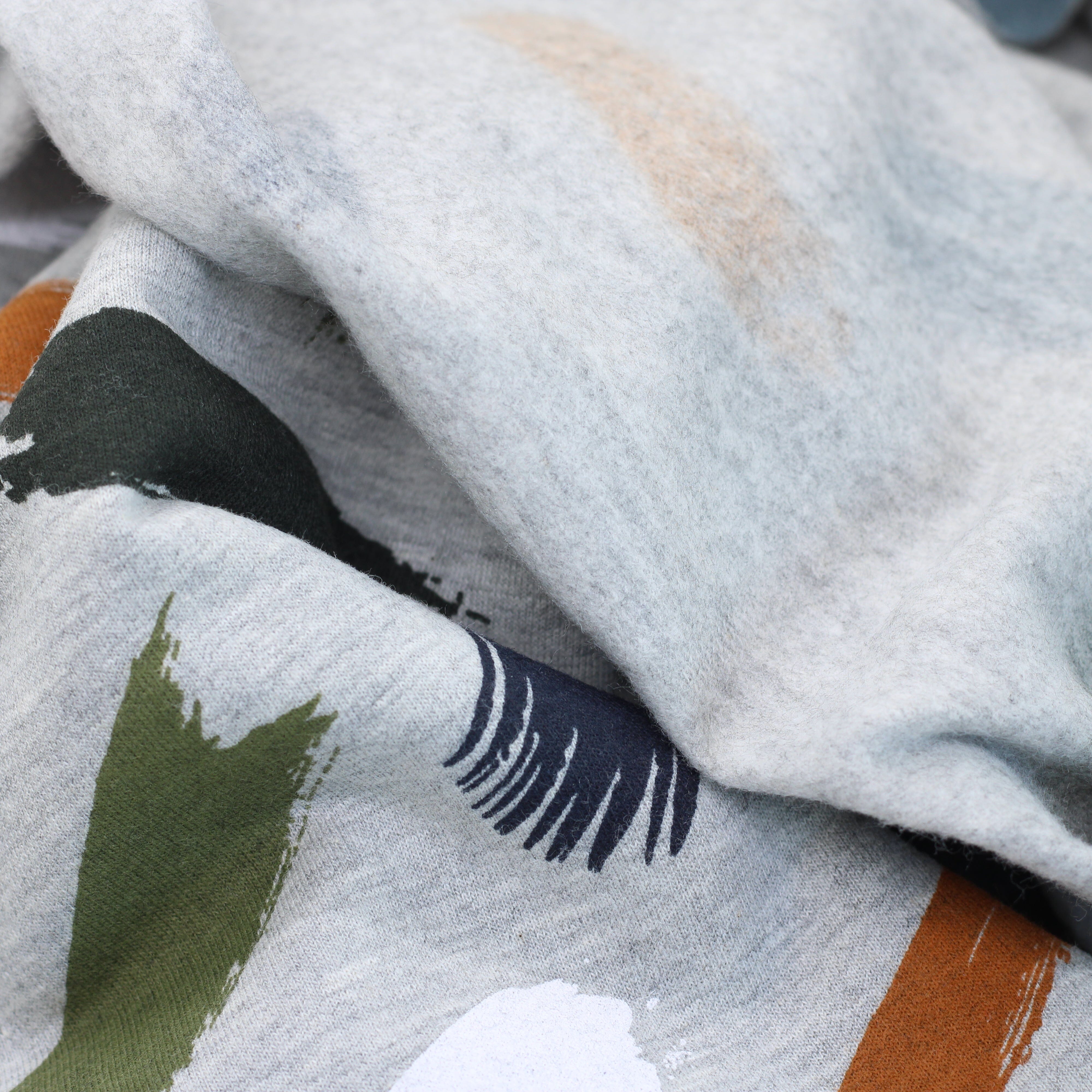 Tissu French Terry - PEINT - Gris chiné - Poppy Designed for You (Vendu x10cm) Tissus POPPY Designed For You | Gaspard et Léonie Tissus en ligne et Mercerie à Toulouse