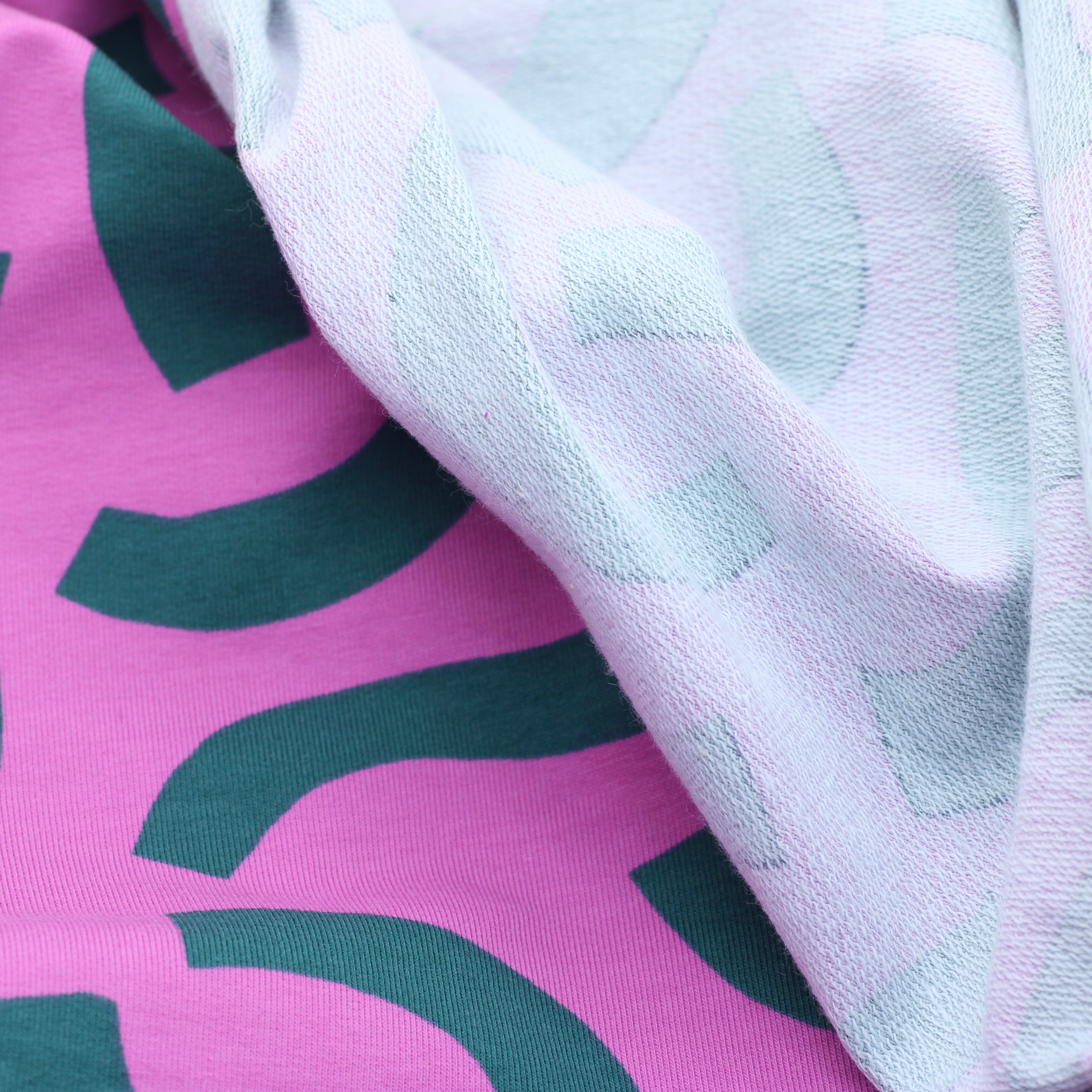 Tissu French Terry - PLAYFUL - Rose - NERIDA HANSEN (Vendu x10cm) Tissus NERIDA HANSEN | Gaspard et Léonie Tissus en ligne et Mercerie à Toulouse